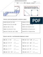 Prova Expressoes Numericas e Angulos