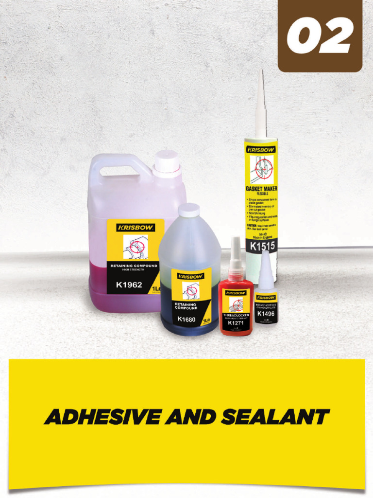 Adhesive and Sealant 11 PDF Screw Civil Engineering