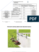 Plan de Actividades Proceso de Realimentacion - Experimental 2022