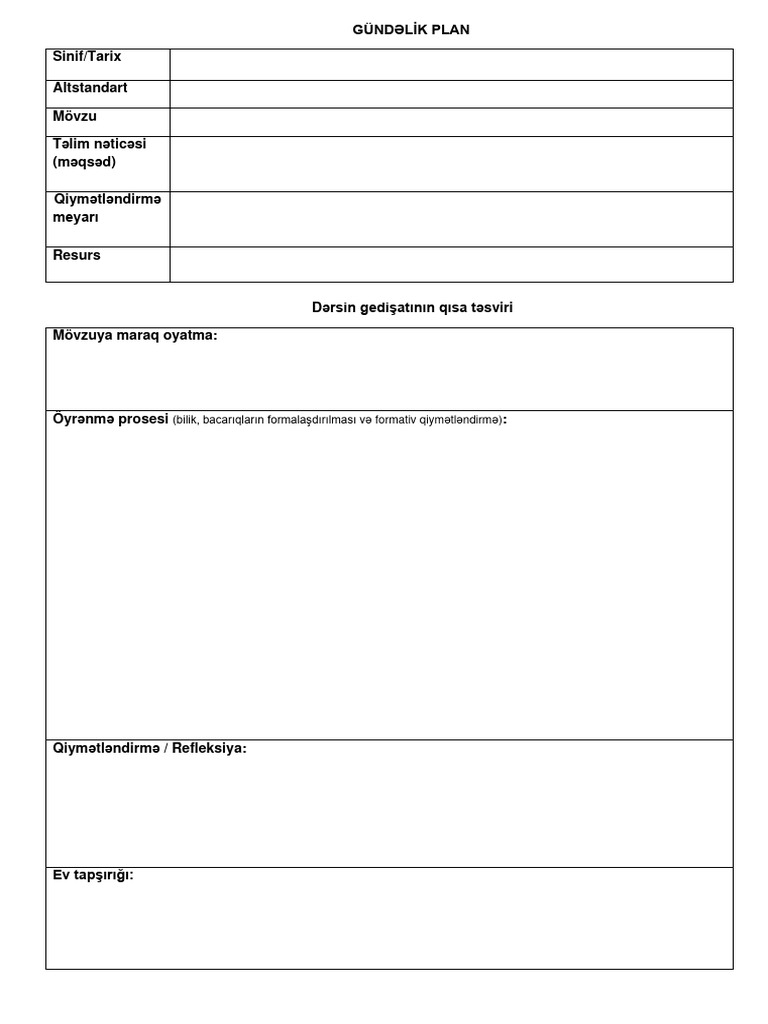 G nd li k plan blank pdf