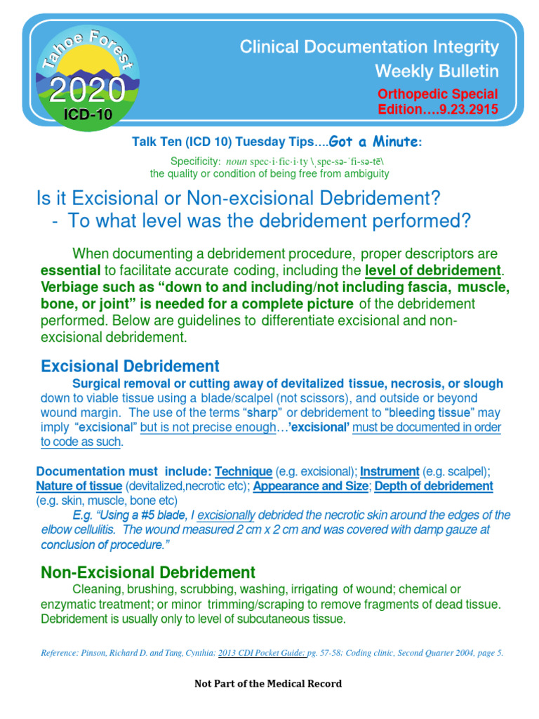Excisional Debridement Vs NonExcisional Debridement1 PDF