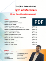 Strength of Materials For GATE, IES & PSUs 2024 & 2025 Q&A by S K Mondal