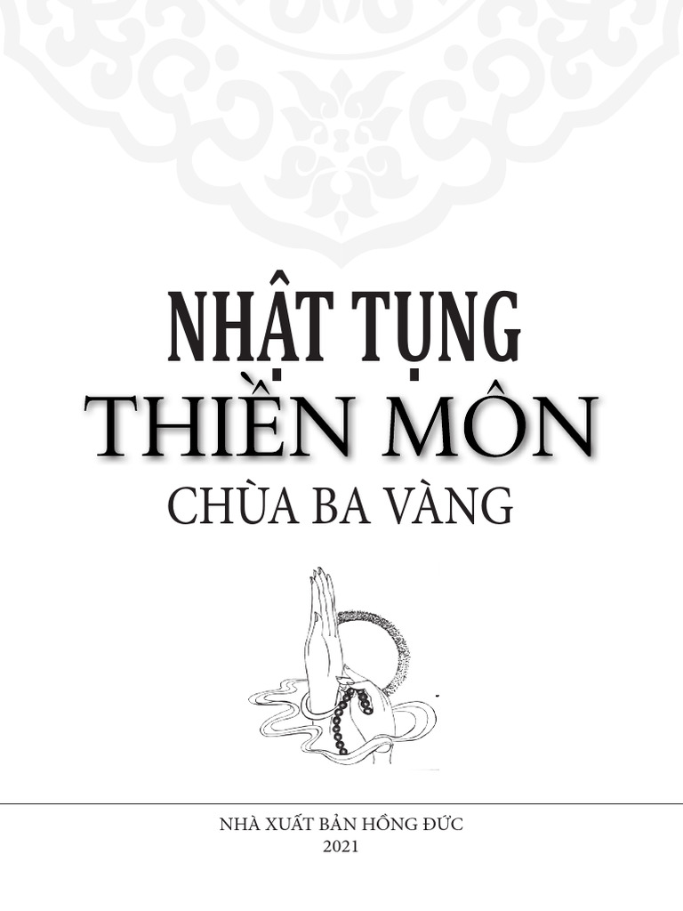 NGHI THỨC TỤNG NIỆM TRUYỀN THỐNG TRONG THIỀN MÔN
