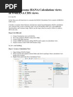 SAP CDS - How To Consume HANA Calculation Views in S4HANA CDS Views Fom aDSO BW