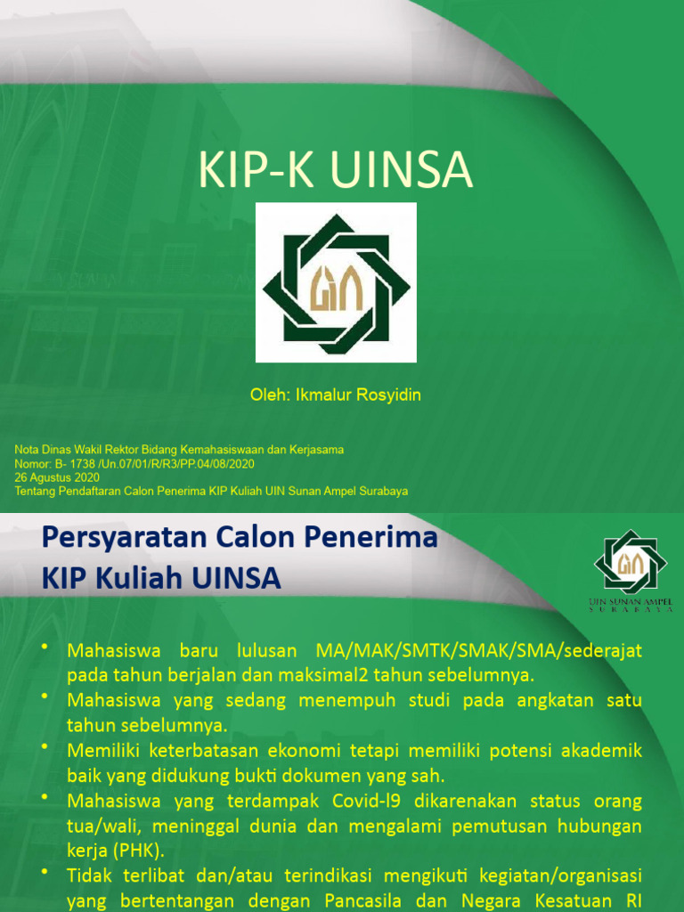 Kip-K Uinsa | PDF | Pengelolaan Keuangan & Uang