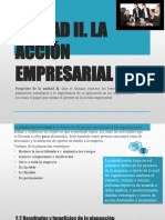 UNIDAD II Acción Empresarial Asignatura DESARROLLO ORGANIZACIONAL PARTE1 MOODLE