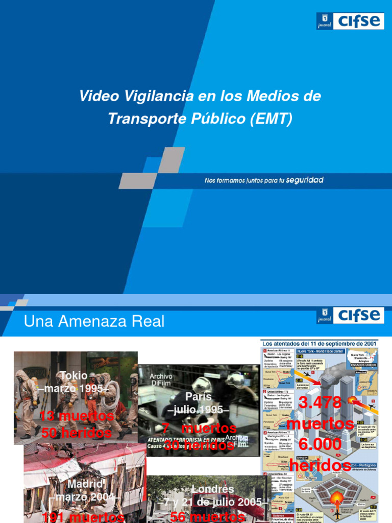 Videovigilancia en Los Médios de Transporte públicos-E.M.T. | PDF ...
