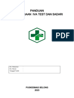 Panduan Pemeriksaan Iva Test Dan Sadari