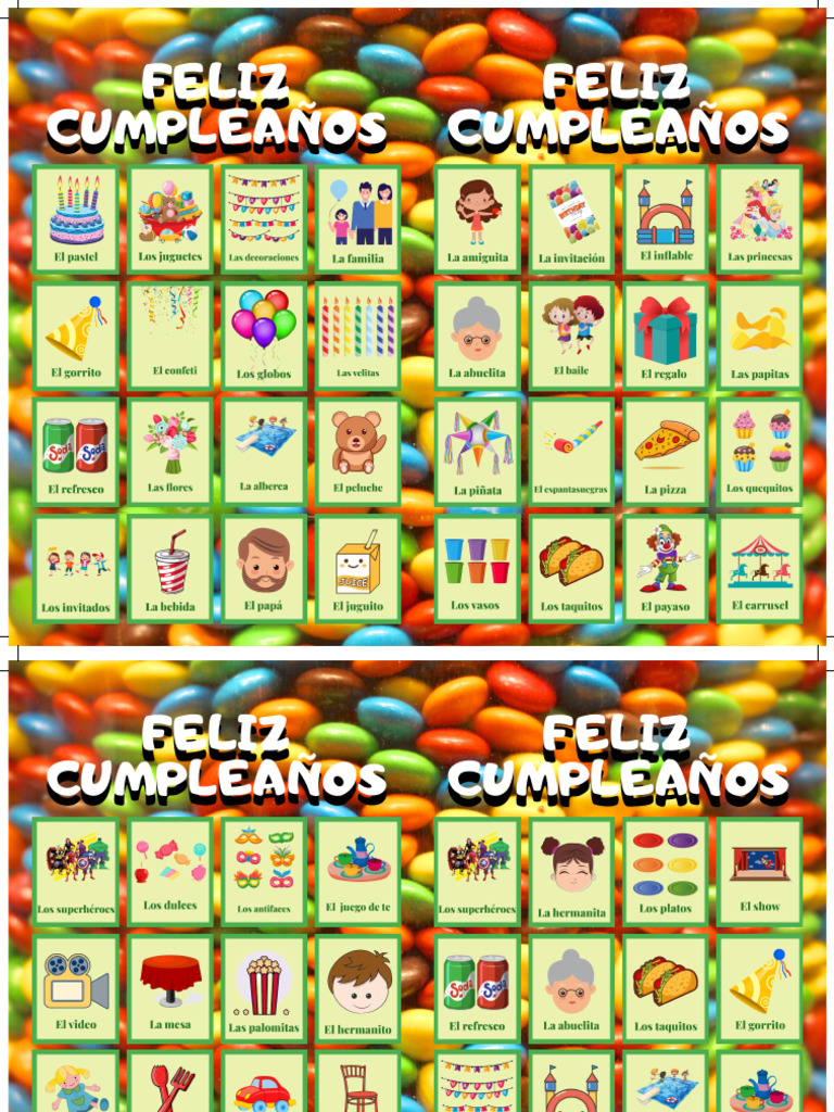 10-02-2022 Lotería Cumpleaños | PDF