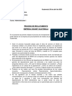 Tarea 8 Proceso de Reclutamiento VisaNet Guatemala 28 de Abril de 2023