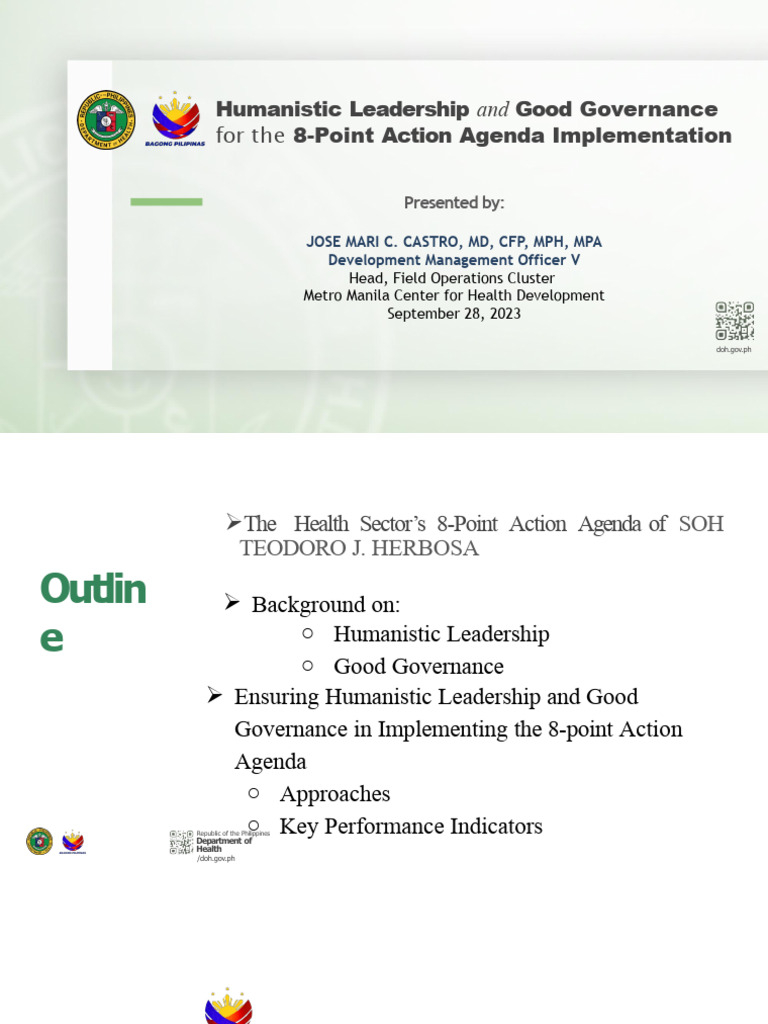 8-Point Action Agenda for Health | PDF | Wellness