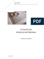 Filosofia Del Derecho Matrimonial