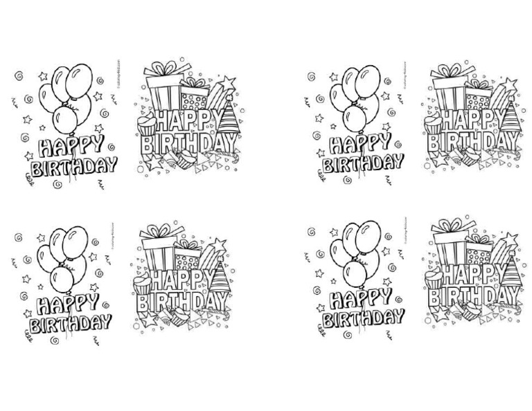 Happy Birthday Worksheets-9 | PDF