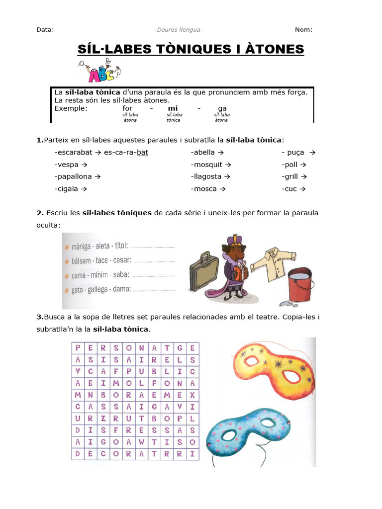 PDF Síl Labes Tòniques I Àtones | PDF