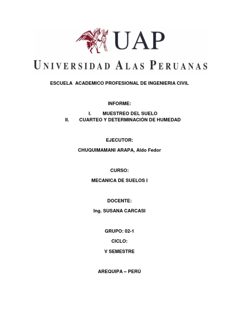 Muestreo y Cuarteo de Suelos en Ingeniería | PDF | Humedad | Naturaleza