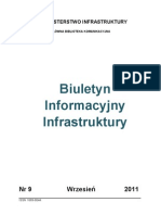 Biuletyn Informacyjny Infrastruktury 9/2011