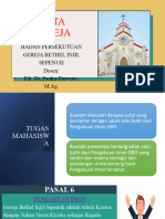 Tugas Mahasiswa Tata Gereja