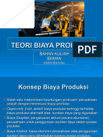 TEORI BIAYA PRODUKSI - BAHAN Ekman - OK