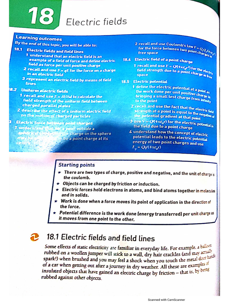 Electric Fields A2 | PDF
