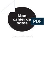 Mon Cahier de Notes My Notebook The Third Place French Canada