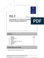 Accreditation For In-Service Inspection of Pressure Systems/Equipment