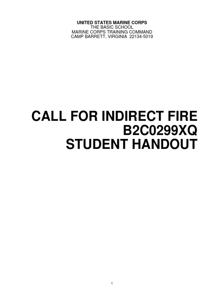 Call For Fire | PDF