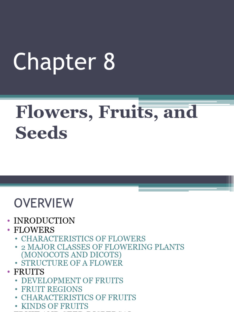 Chapter8FlowersFruitsAndSeeds (Without Edits) PDF