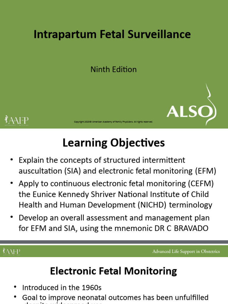 Electronic Fetal Monitoring PDF Childbirth Heart Rate