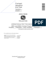 John Deere 331G, 333G Compact Track Loader Operation & Diagnostic Test Technical Service Manual TM14062X19 PDF