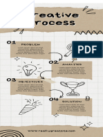 Brown and White Scrapbook Creative Process Infographic