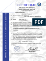 Certificate TUV IT 19 ATEX 026 X (May-2019)