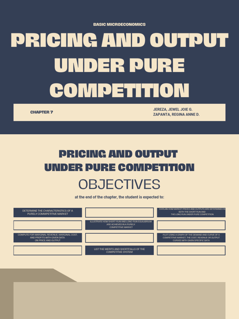 Chapter 7 Pricing and Output Under Pure Competition 2 | PDF | Profit  (Economics) | Long Run And Short Run