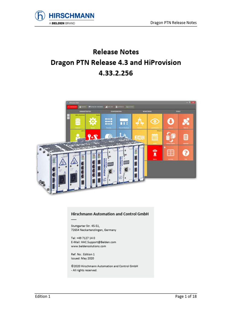 Dragon PTN R4-3 Release Notes | PDF