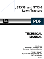 John Deere STX38, STX46, STX30D Riding Lawn Tractor Technical Service Repair Manual TM1561