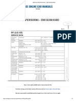 Service Specifications (2jz-Ge) - 2000 GS300 - GS400