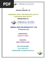 Project On Derivative Market With Equity