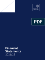 Oxford University Financial Statements 2021-22
