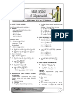 Mat 12 Bab 11 Rangkuman Limit Fungsi Aljabar & Trigonometri