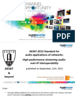 Presentation - AES Standard For Audio Application of Networks High-Performances Streaming Audio-over-IP Interoperability