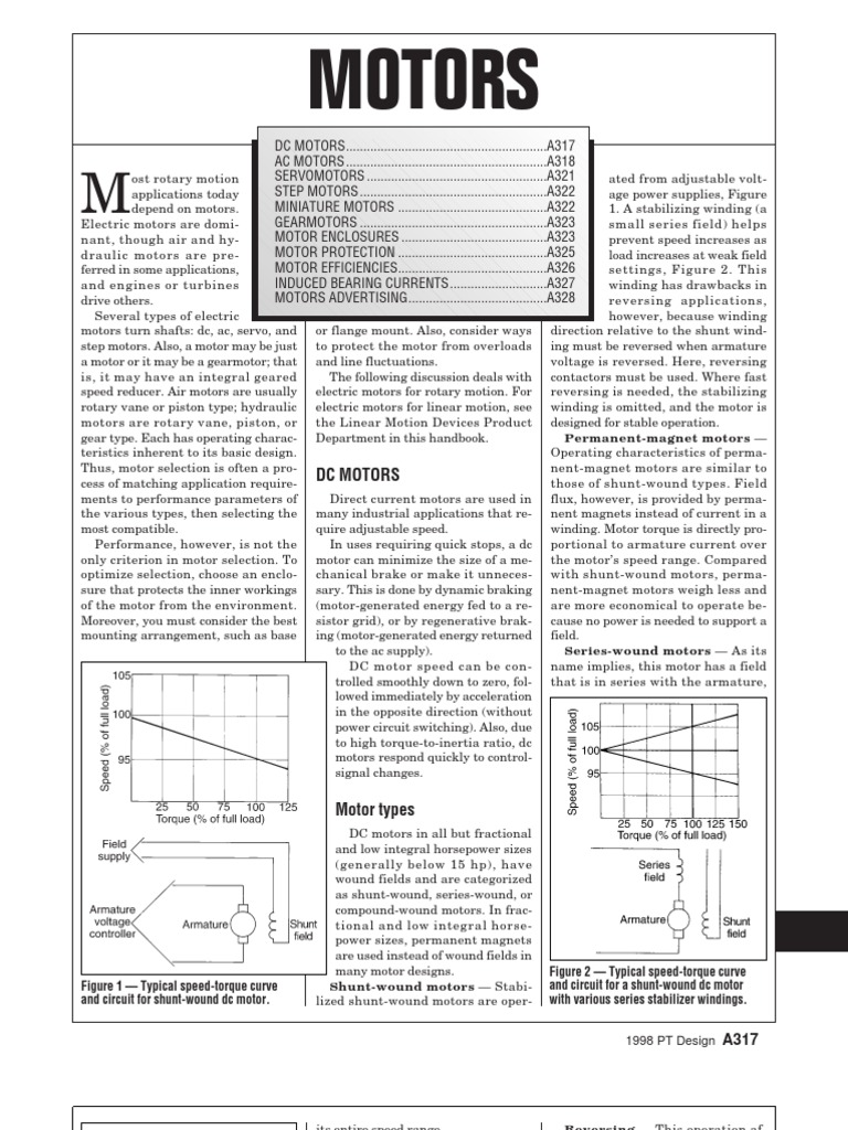 Electric Motor Selection Guide | PDF