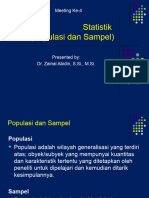 Statistik (Populasi Dan Sampel) : Meeting Ke-4