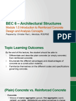 BEC 6 - Module 1.1 Introduction To Reinforced Concrete