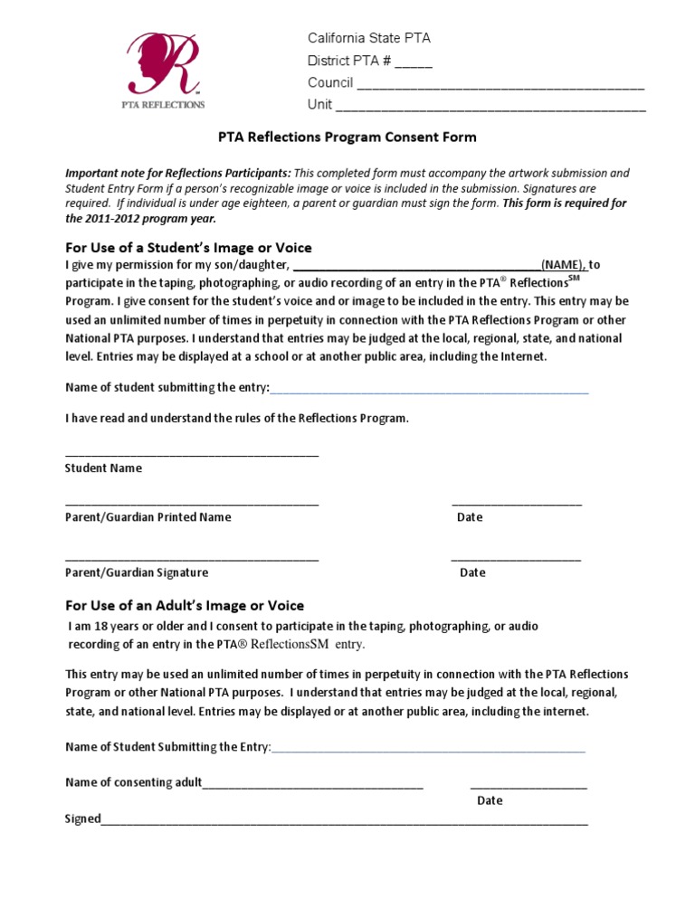 Reflections-Form Fillable Consent | PDF | Career & Growth