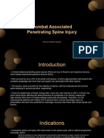 Combat Associated Penetrating Spine Injury