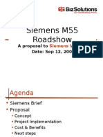 Siemens M55 Road Show - 030914 Proposal