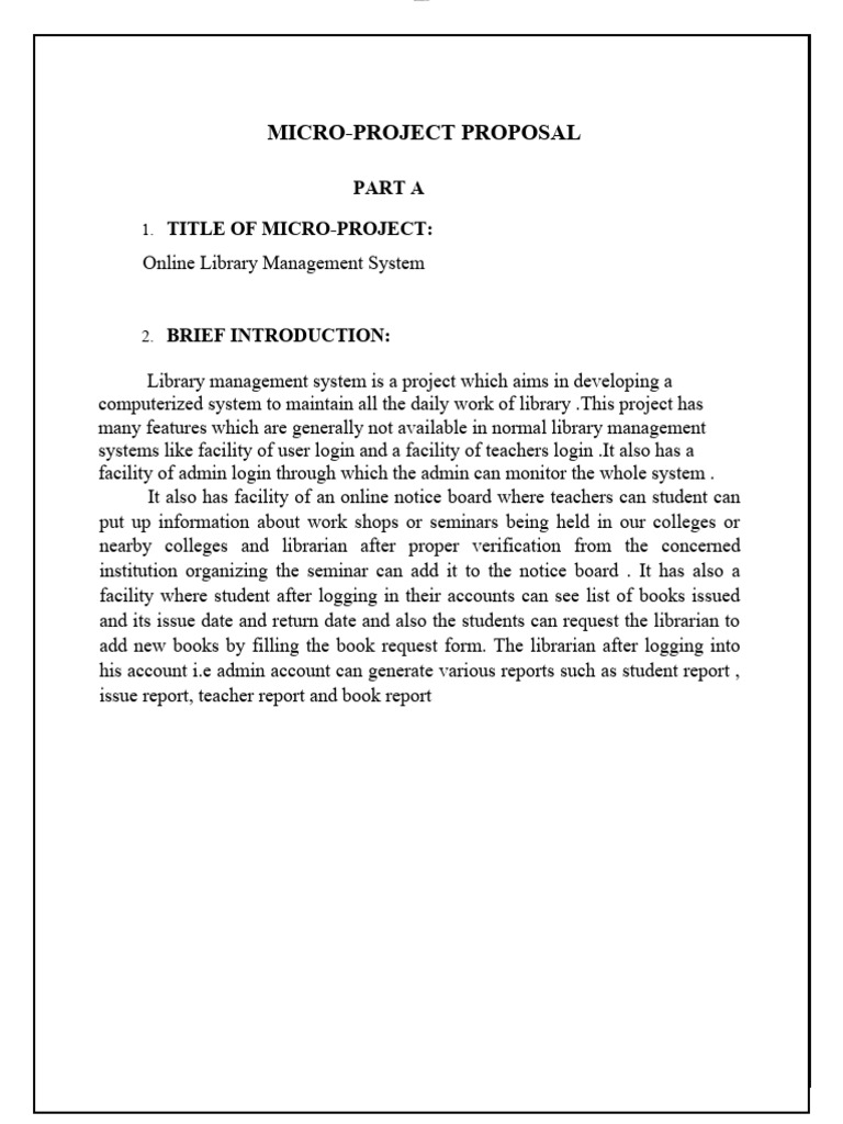 Micro-Project Proposal | PDF