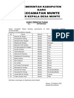 Surat Perintah Tugas Puskesmas