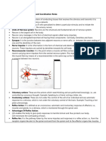 Control and Coordination Notes