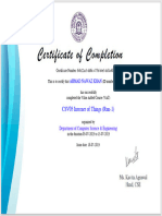 CSV05 Internet of Things (Run 1) - CERTIFICATE OF COMPLETION 2206