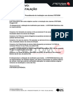 Informativo: Dica de Instalação: Revisão: REV1 Tema: Peugeot 207, Procedimento de Instalação Com Alarmes STETSOM